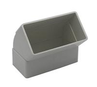 Kair 45 Degree Vertical Elbow Bend 110mm X 54mm - 4 X 2 Inch Rectangular Plastic Ducting Adaptor