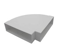 Kair 90 Degree Horizontal Elbow Bend 204mm X 60mm - 8 X 2 Inch Rectangular Plastic Ducting Adaptor
