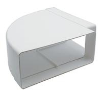 Kair 90 Degree Horizontal Elbow Bend 220mm X 90mm - 9 X 4 Inch Rectangular Plastic Ducting Adaptor
