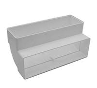 Kair 90 Degree Vertical Elbow Bend 204mm X 60mm - 8 X 2 Inch Rectangular Plastic Ducting Adaptor