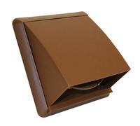 Kair Brown Cowled Outlet Grille 155mm External Dim