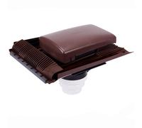 Kair Brown Tile Vent Universal Ventilator With Multi Spigot Connections 100-125-150mm