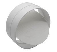 Kair Connector With Backdraught Shutter 150mm - 6 Inch Non-Return Damper Flap To Connect Duct Pipe Or Flexible Ducting Hose