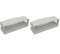 Kair Ducting Adaptor Reducer 204mm x 60mm to 110mm x 54mm (Pack of 2)