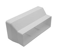 Kair Ducting Adaptor Reducer 204mm x 60mm to 220mm x 90mm | 204 x 60mm side can fit over Kair ducting pipe Part, Perfect for flush fitting against ceilings and walls