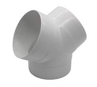 Kair Equal Y Piece 125mm - 5 inch Ducting Splitter | Fits inside Kair 125mm Round Pipe or 127mm Flexible Hose, For dryer vents and cooker hoods and extractor fans