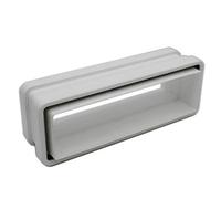 Kair Fast Seal 204mm X 60mm Ducting Quick Fit Connector For Rectangular Flat Pipe To Duct Fitting