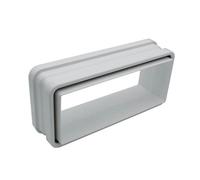 Kair Fast Seal 220mm X 90mm Ducting Quick Fit Connector For Rectangular Flat Pipe To Duct Fitting