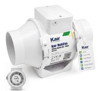Kair MultiFan In Line Fan 100mm with Timer