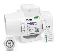 Kair MultiFan In Line Fan 125mm with Timer