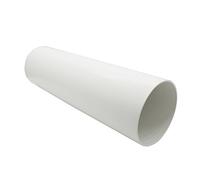 Kair Plastic Ducting Pipe 100mm - 350mm Short Length - Rigid Straight Duct Channel