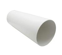 Kair Plastic Ducting Pipe 125mm - 350mm Short Length - Rigid Straight Duct Channel