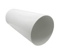 Kair Plastic Ducting Pipe 150mm - 6 Inch / 350mm Short Length -Rigid Straight Duct Channel