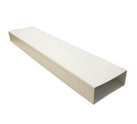 Kair Rectangular Flat Ducting 220mm X 90mm - 1 Metre Length Flat Channel Pipe