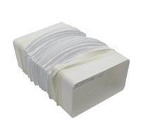 Kair Rectangular Flexible Bend 180mm X 90mm - 500mm Length Pvc Hose
