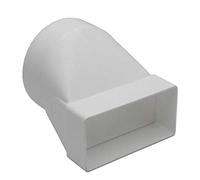 Kair System 100 Round to Rectangular Offset Adapter/Connector
