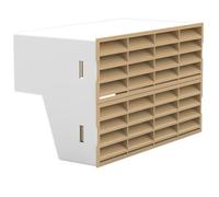 Kair System 204 204x60mm Double Airbrick Adaptor Beige Grilles