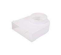 KAIR System 204 Plenum Bend with Fixed Elbow 100MM Spigot | For compatible ventilation ducting