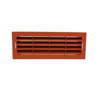 Kair Terracotta Airbrick Grille With Surround For 204mm X 60mm Ducting