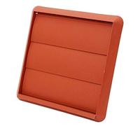 Kair Terracotta Gravity Grille with Rectangular 110x54mm Rear Spigot | Push-fit installation, Helps prevent backdraughts, Helps block odours and noise and draughts, Durable plastic construction
