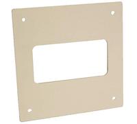 Kair Wall Plate 110mm x 54mm for Rectangular Ducting | Square cover with 4 x screw holes and open socket, Socket Dimensions W: 133mm and H: 55mm L: 2mm