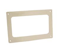 Kair Wall Plate 180mm x 90mm for Rectangular Ducting | Square cover with 4 x screw holes and open socket, Socket Dimensions W: 187mm and H: 100mm L: 1.5mm