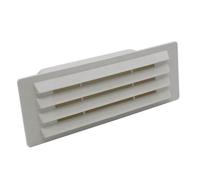 Kair White Airbrick Grille With Damper Flap For 150mm X 70mm Ducting