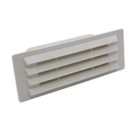 Kair White Airbrick Grille with Damper Flap for 150mm x 70mm Ducting
