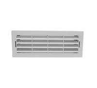 Kair White Airbrick Grille with Surround for 204mm x 60mm Ducting | For dryer vents and cooker hoods and extractor fans, Suitable for bathroom and kitchen extraction