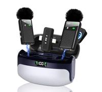 Kairiyard Wireless Mobile Phone Microphone - Wireless Lavalier Microphone for iPhone/Android, 4 Levels Noise Reduction, Plug Play, 25 Hours Runtime, Mini Mic for Vlog, YouTube, Video Recording, Live