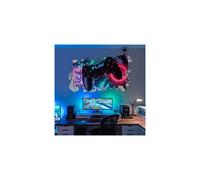 KAIRNE 3D Gaming Wall Sticker for Boys Bedrooms Walls,Xbox Gamer Wall Art Decal,Minecraft PS4 Playstation Wall Decor for Game Room,Video Gam
