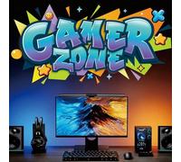 KAIRNE Gamer Zone Wall Stickers 3D Broken Wall Large Vibrant Video Game Decor for Boys Bedroom Gaming Stuff Accessory for Kids Room Nursery Graffiti Gaming Room Accessories Decor 95x50cm