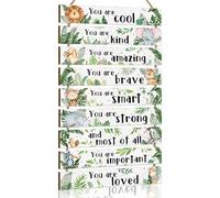 KAIRNE Jungle Animal Kids Affirmation Hanging Wall Decor Plaque Sign