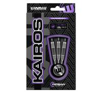 WINMAU Darts Kairos 23g 90% Professional Tungsten Steel Tip Darts Set with Dart Flights and Dart Shafts (Stems)