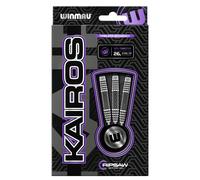 WINMAU Darts Kairos 26g 90% Professional Tungsten Steel Tip Darts Set with Dart Flights and Dart Shafts (Stems)