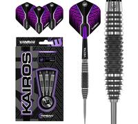 WINMAU Darts Kairos 23g 90% Professional Tungsten Steel Tip Darts Set with Dart Flights and Dart Shafts (Stems)