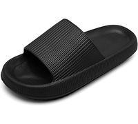 Kais Harris Womens Mens Thick Pillow Sliders, Ladies Home, Shower Comfy Slippers Size 4 5 6 7 8 9 10. Light Extra Comfortable & Soft Outdoor, indoor, and Shower Cloud Slides.