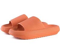 Kais Harris Womens Mens Thick Pillow Sliders - Ladies Home, Shower Comfy Slippers Size 4 5 6 7 8 9 10. Light Extra Comfortable & Soft Outdoor, indoor, and Shower Cloud Slides.