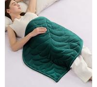 Kaisa Weighted Lap Blanket 5 lbs 23" x 29", Cozy Luxury Crystal Velvet Small Weighted Blanket for Adults, Portable Travel Weighted Blanket for Relaxation, All-Season Blanket, Machine Washable, Green