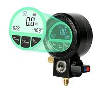 KAISAL AC Manifold Gauge, Digital AC Gauge for R134a R1234yf R22 R32 Refrigerant Charging, Single Valve Pressure Gauge for Air Conditioning Refrigerant Charging & Repair