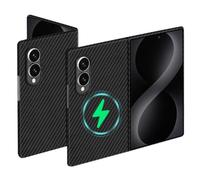 Kaisenkec Magnetic Carbon Fiber Case Designed for Samsung Galaxy Z Fold 8 | Compatible with Magsafe, Slim, Paper Thin, Woven from 1500D Aramid Fiber, Both Back and Front Cover, Matte Black