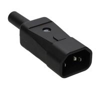 Kaiser 749/SW C14 10A Amp Male IEC Rewireable Plug Black