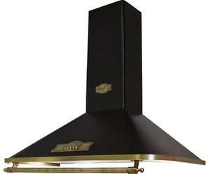 Kaiser A 6315 | Empire 60cm Chimney Cooker Hood | Wall Mounted External Fume Extraction or Internal Filtering (Black)