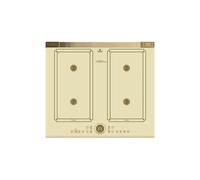 Kaiser Art Deco 59cm Ivory Induction Hob | Free Zone Electric Cooktop