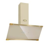 Kaiser AT 9445 | Art Deco 90cm Chimney Cooker Hood | Wall Mounted Kitchen Extractor Hood (Ivory)