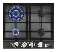 Kaiser Avantgarde Pro Turbo Gas Hob | 58cm Black Glass 4 Burner Cooktop