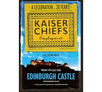 Kaiser Chiefs Edinburgh Castle 2025 A4 Print Poster Wall Art Home Decor Album Gift Present Photo Living Room Dining Room Bedroom Unframed Concert Tour Gig Live Show Music