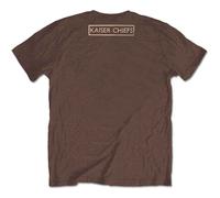 Kaiser Chiefs T Shirt Everything Is Brilliant Band Logo new Official Mens Brown