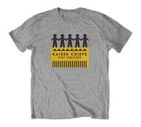 Kaiser Chiefs T Shirt Paper Dolls Band Logo New Official Mens Marl Grey