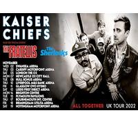 Kaiser Chiefs UK Tour 2022 A3 Print Poster Wall Art Home Decor Album Gift Present Photo Living Room Dining Room Bedroom Unframed Concert Tour Gig Live Show Music Arena